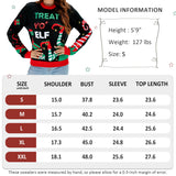 LUBOT 2024 New Ugly Christmas Sweaters for Women Sequin Elf