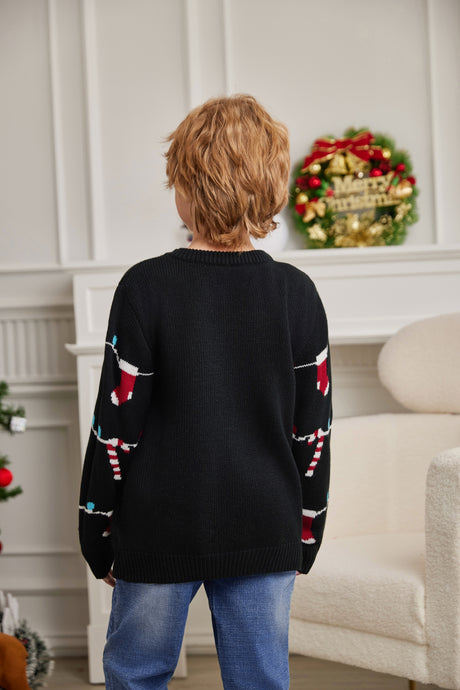 LUBOT 2024 Christmas Sweater for Children Tree lights