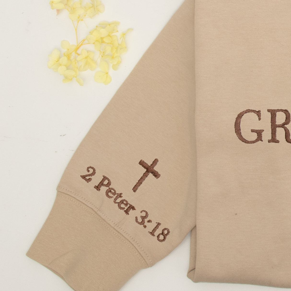 GEX Personalized Christian Hoodies Embroidered Grown in Grace Sweatshirts - GexWorldwide