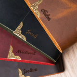 GEX Personalized Genuine Leather Journal Engrave Leather Notebook - GexWorldwide