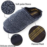 LUBOT Men's House Slippers Comfortable Fuzzy Polar Fleece Anti-Slip Indoor Shoes - GexWorldwide