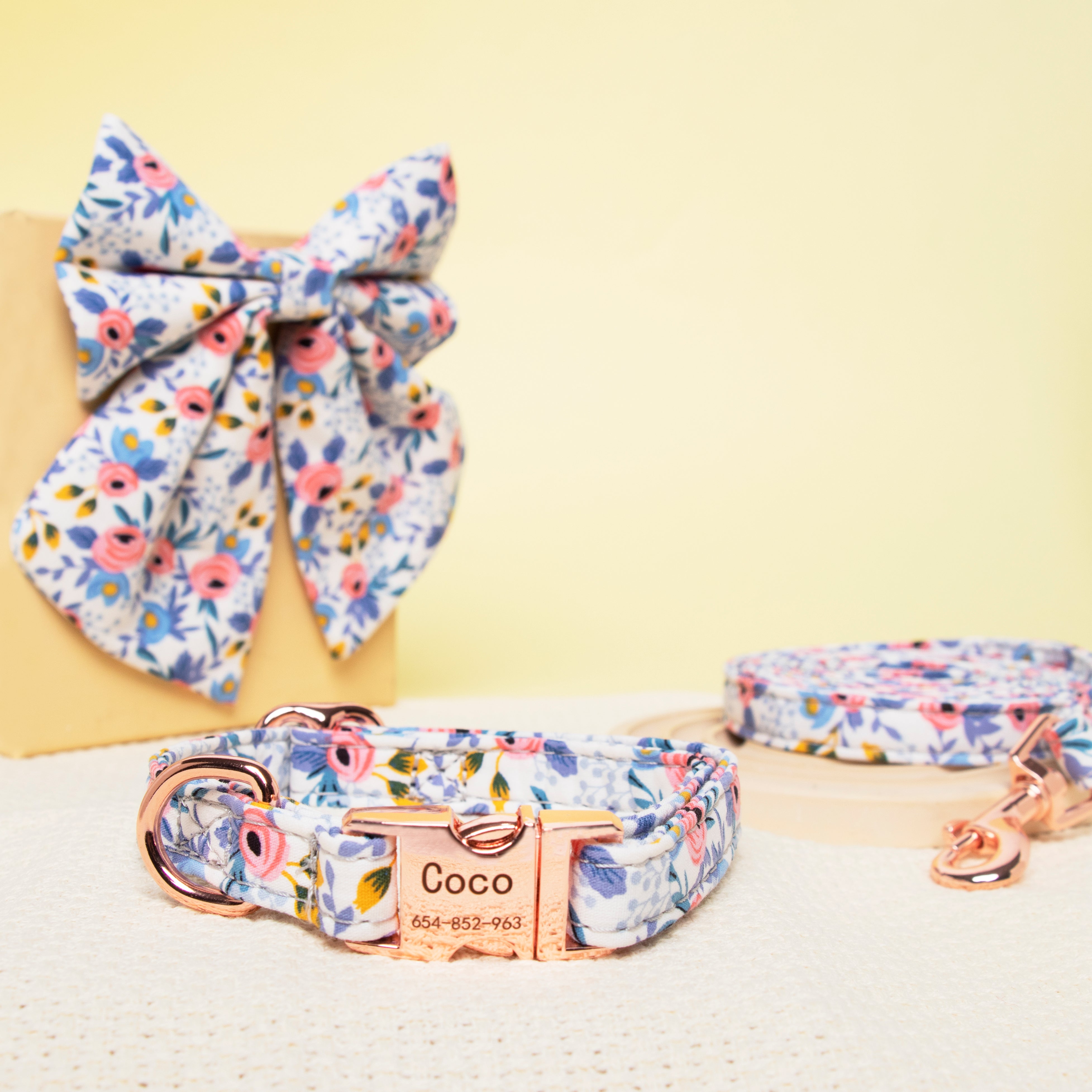 Personalized Dog Collar Girl Dog Bow Collar Gexworldwide GexWorldwide